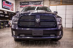 Dodge Ram LED Light Bars - Diode Dynamics - SS6 Stage Series 6in - Amber - `13-`18